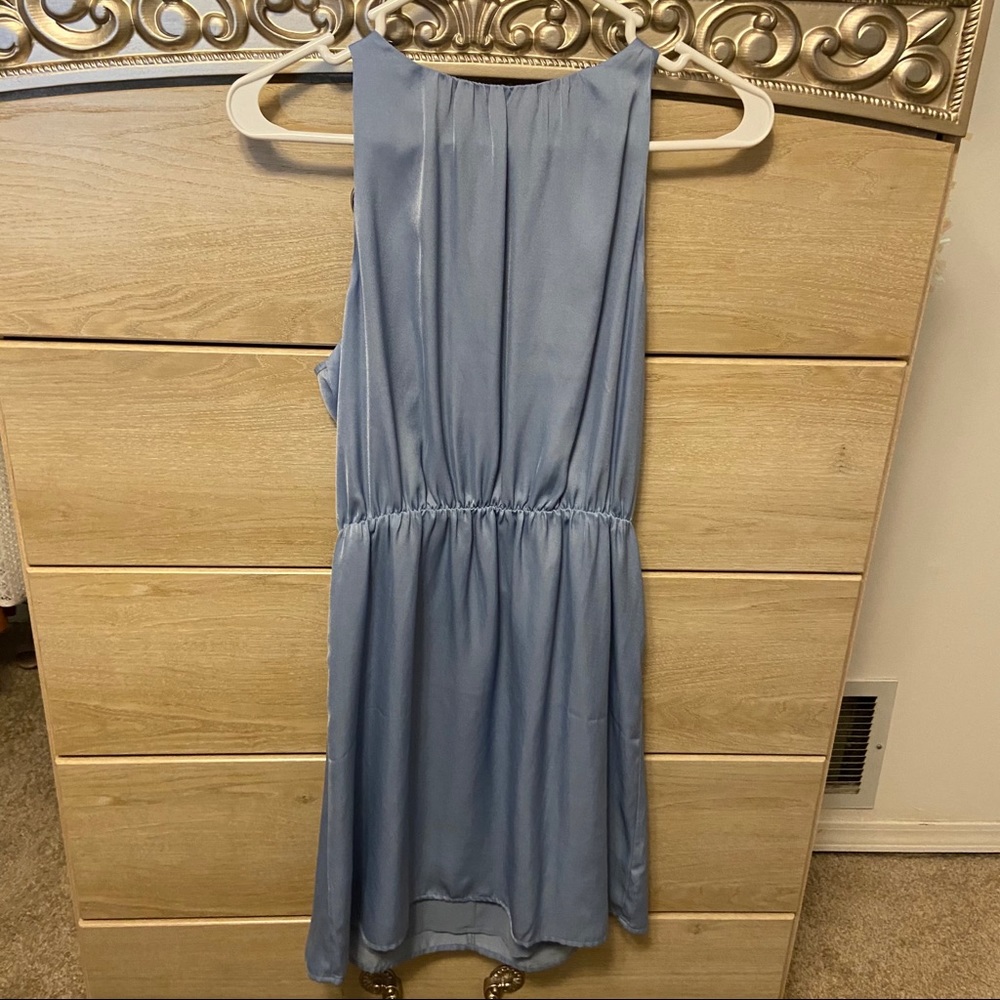 Blue Keyhole Dress
